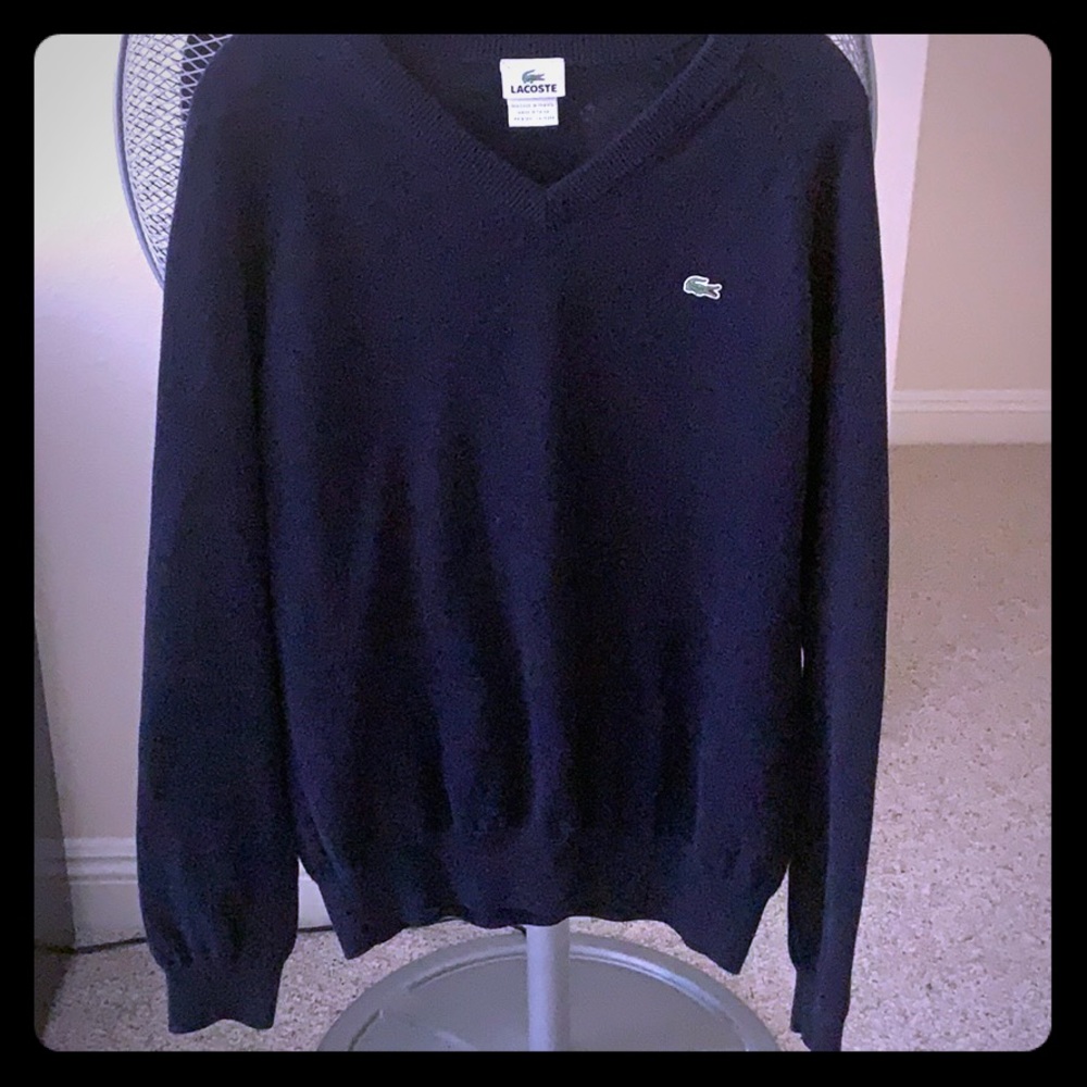 Lacoste V-Neck Sweater Size 5 (Medium/Large)